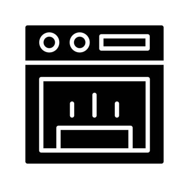Fırın. Web simgesi basit illüstrasyon