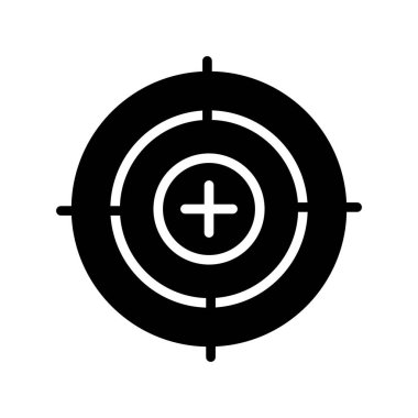 Hedef. Web simgesi basit illüstrasyon