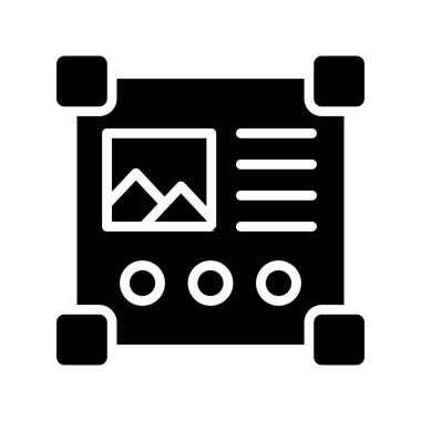 Web simgesi vektör illüstrasyonu