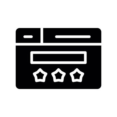 fırın vektör simgesi düz simge