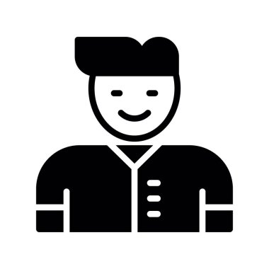 Sakallı iş adamı, vektör çizimi tasarımı