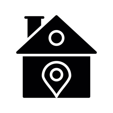 ev simgesi, vektör illüstrasyonu