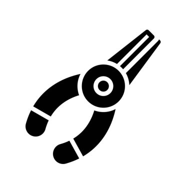 İğne Burun Pensesi ikon vektör illüstrasyon tasarımı