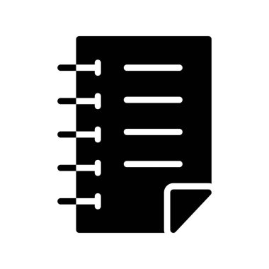 belge simgesi vektör illüstrasyonu