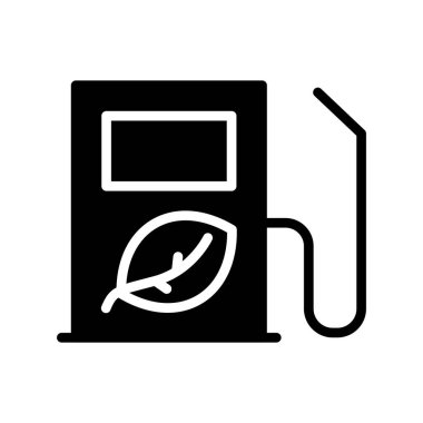 yakıt pompası simgesi, vektör illüstrasyonu