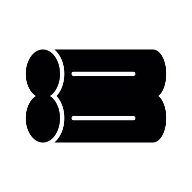 Siyah ve beyaz harf simgesinin vektör illüstrasyonu