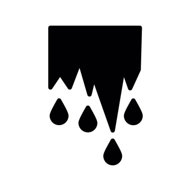 Icicle simgesi vektör illüstrasyon tasarımı