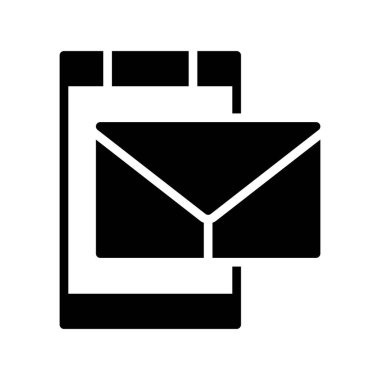 Zarf posta simge vektör illüstrasyon izole