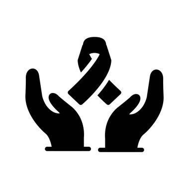 Eldiven simgesi ve vektör illüstrasyonlu eller