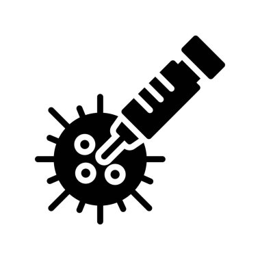 Virüs ikonu vektör illüstrasyonu
