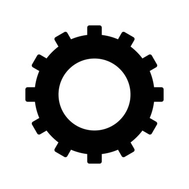 dişli simgesi. düz biçim