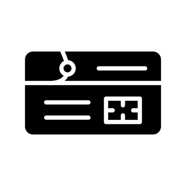 Kredi kartı kabartma vektör tasarımı