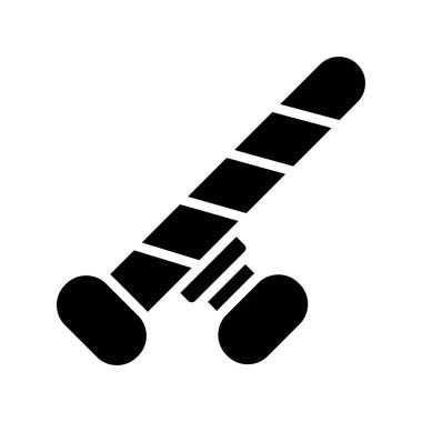 Baton simgesi vektör illüstrasyon tasarımı