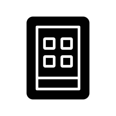 Hesap makinesi vektör simgesi düz simgesi