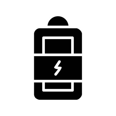 Kolayca değiştirilebilen veya düzenlenebilen pil vektörü simgesi