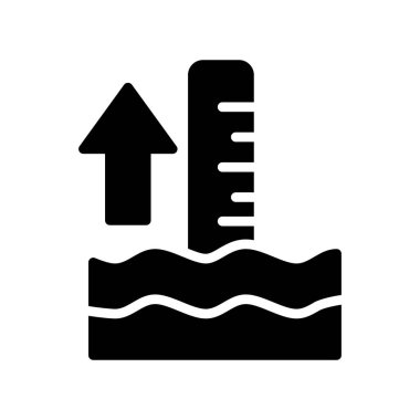 Su vektörü ince çizgi simgesi