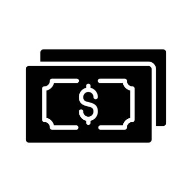 Dolar vektör sembolü düz simge