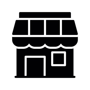 dükkan vektör illüstrasyonu, simge ögesi