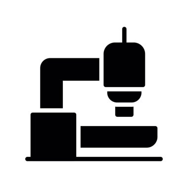 mikroskop sembolü vektör illüstrasyonu
