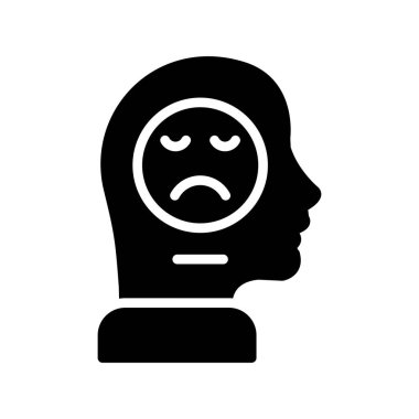 üzgün ve kızgın yüz vektör simgesi