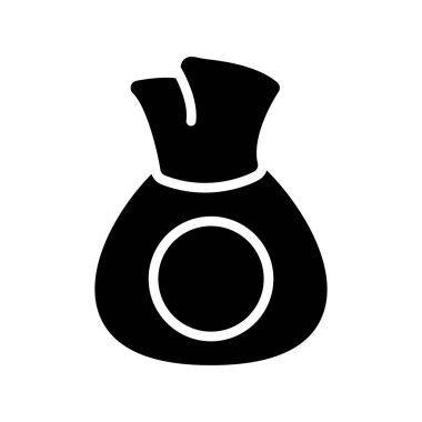 Bozuk para simgesiyle vektör çantası