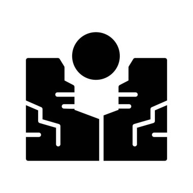 İnsan kaynak vektörü kabartma düz simgesi