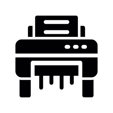 Yazıcı. Web simgesi basit illüstrasyon