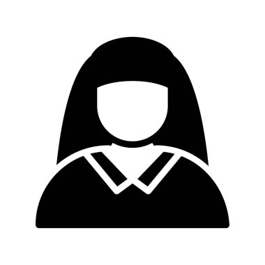 Müslüman kadının simge vektör çizim