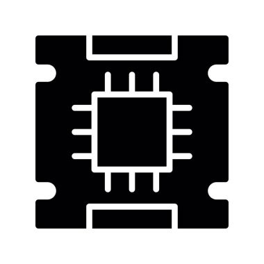 işlemci vektör resimleme