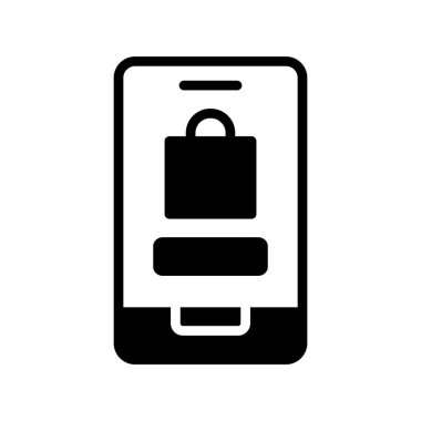 online alışveriş simgesi vektör illüstrasyon tasarımı