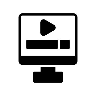 video oynatma simgesi vektör illüstrasyon tasarımı