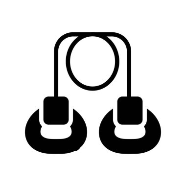 kulaklıklar vektör düz simge