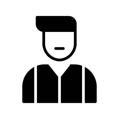 Bir insan simgesinin vektör illüstrasyonu