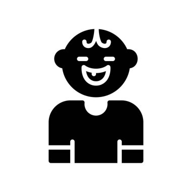 Beyaz arkaplanda siyah vektör simgesi