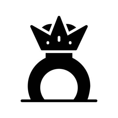 Kral taç ikonu. düz dizayn. vektör 10