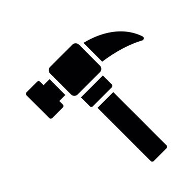 Çekiç ve tornavida simgesi, vektör illüstrasyonu