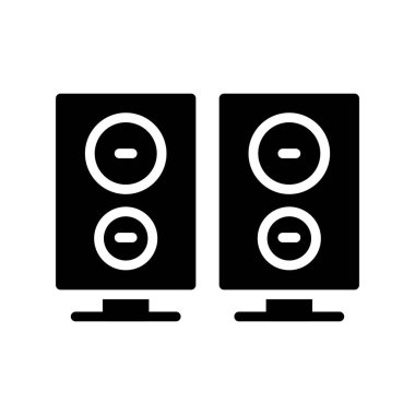 Ses Kabartma Vektörü Simgesi Tasarımı