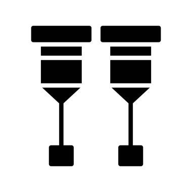 iki kum saati simgesi, vektör illüstrasyon tasarımı