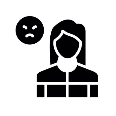 Üzgün yüzlü kadın, sembol