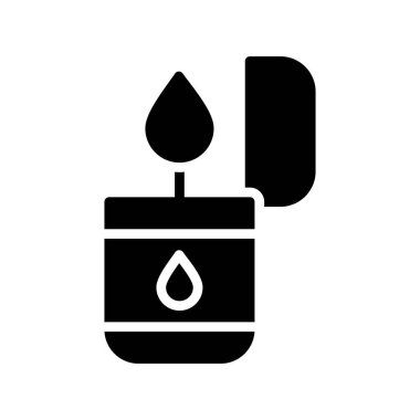 yağ ikonu vektör illüstrasyonu