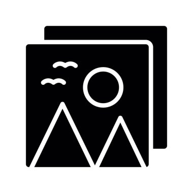 yüzme havuzu sembolü vektör illüstrasyonu