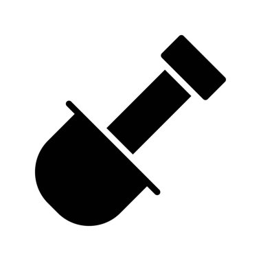 Mikroskop simgesinin illüstrasyon vektörü grafiği.