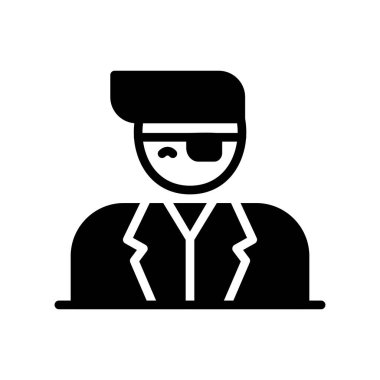 Dizüstü bilgisayarı olan bir adamın vektör çizimi