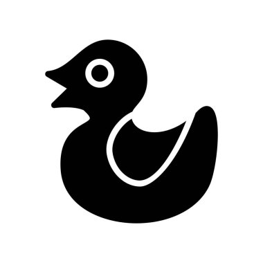 ördek vektör düz simge