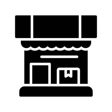 Alışveriş poşeti ikon vektör illüstrasyonu