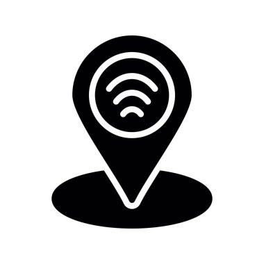 Wifi simgesi, vektör illüstrasyonu