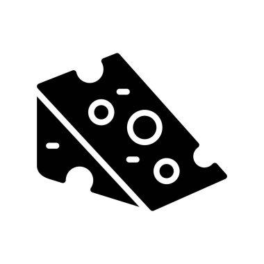 Web ve mobil uygulaması tasarımı, peynir logo kavramı için beyaz arka plan üzerinde izole peynir simge vektör