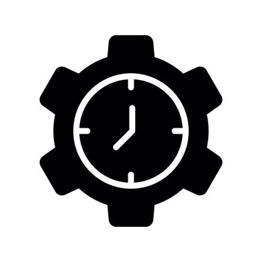 dişli vektör simgesi düz simge