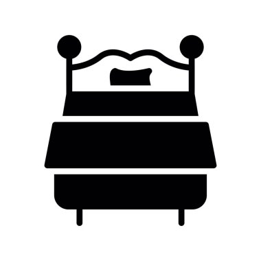 Yatak simgesi, basit tarzı