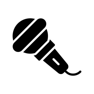 mikrofon simgesi. düzenlenebilir vektör ana hat sembolü